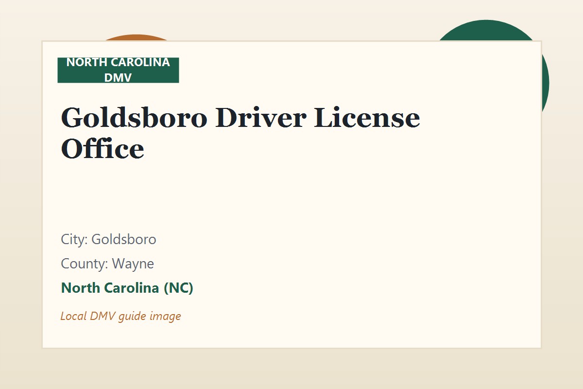 Goldsboro Driver License Office