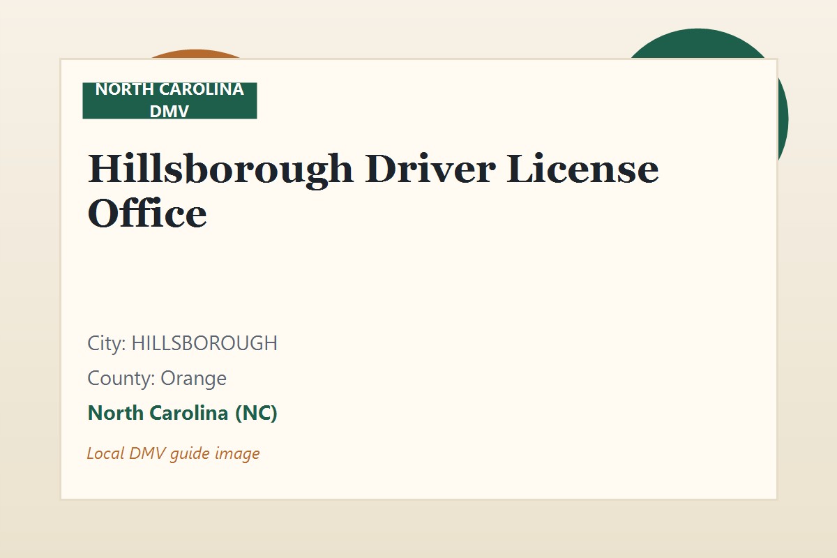 Hillsborough Driver License Office
