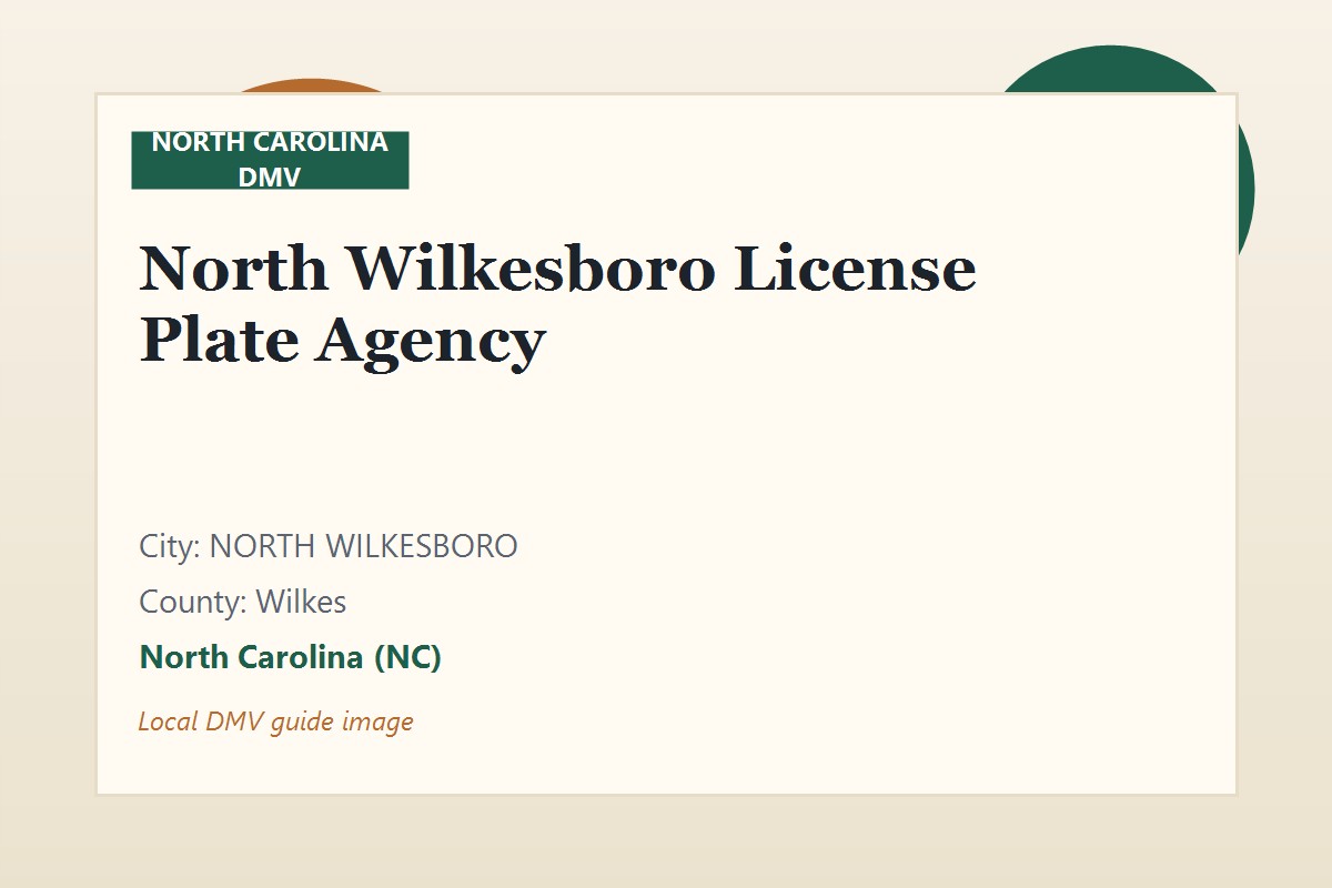 North Wilkesboro License Plate Agency