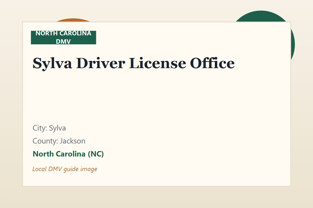 Sylva Driver License Office